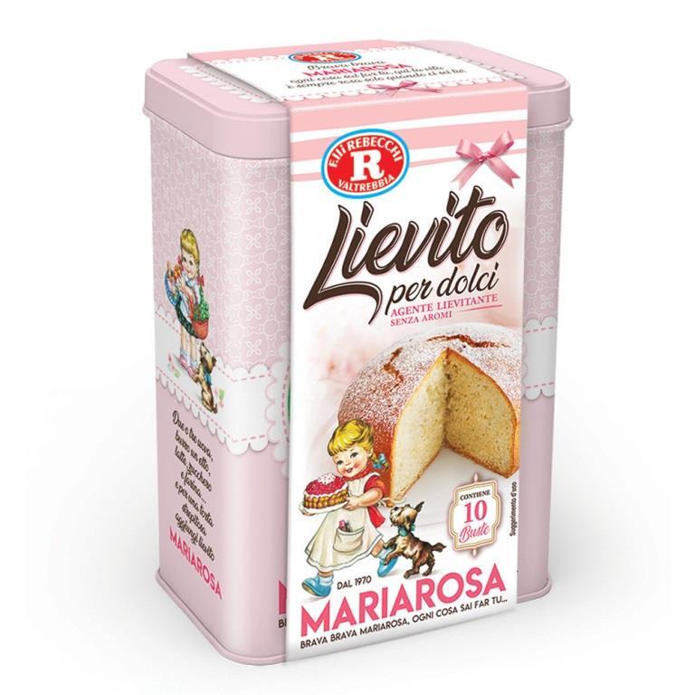 Mariarosa Instant Raising Agent for Cakes Desserts Tin 10x16g / Lievito per  Dolci BB 27.05.23 - Mariarosa, Italy