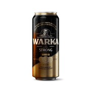 Warka Strong Pilsner Beer Can 0.5L / Black