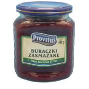 Provitus Fried Beetroot Strips 480g / Buraczki Zasmazane