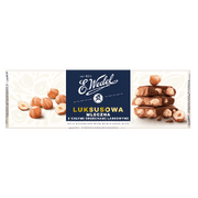 Wedel Chocolate Bar Milk w/Whole Hazelnuts 220g / Luksusowa Mleczna