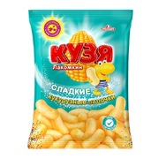 Russkart Sweet Puffed Corn Sticks 140g / Kuzya Lakomkin