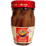 Flott Anchovy Fillets in Sunflower Oil Jar 80g