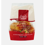 Fresh Bake Madeleine Cakes Strawberry Bag 200g