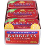 Tuttle & Co Barkleys Chewing Gum Intense Cinnamon 30g / Sugar Free / Pack of 9