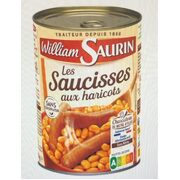 William Saurin Sausages with Beans Tin 420g / Les Saucisses aux Haricots