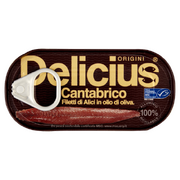 Delicius Anchovy Fillets in Olive Oil Tin 28g / Cantabrico