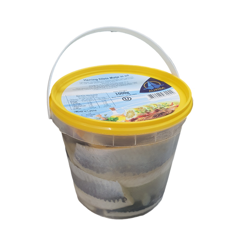 Auriba Herring Fillet Matje in Oil 1000g