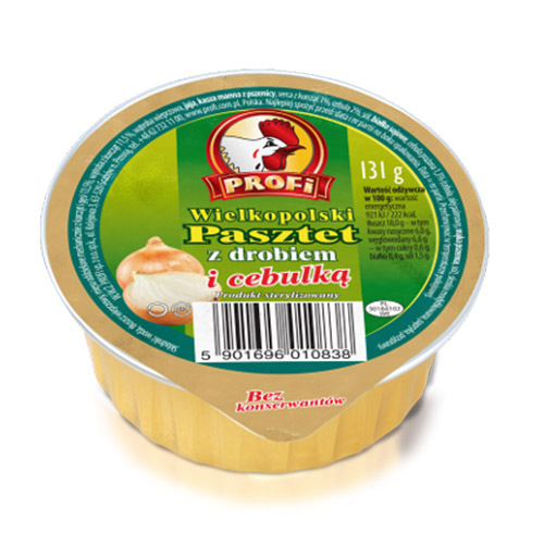 Profi Poultry Pate with Onion 131g - Profi, Poland