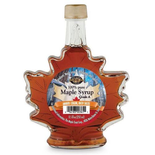 The Maple Treat Maple Syrup Grade A 250ml / Leaf Bottle