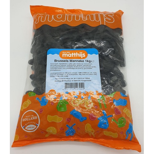 Matthijs Dutch Licorice Brussels Manneken Bag 1kg / Brussels Manneke