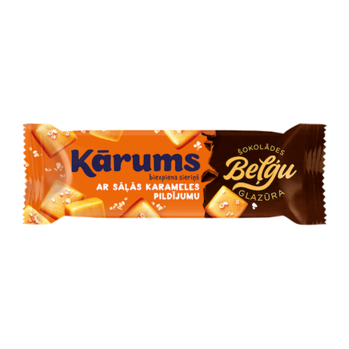 Karums Glazed Curd Snack Salted Caramel 38g / Dark Chocolate