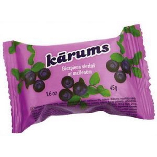 Karums Glazed Curd Snack Blueberry 45g