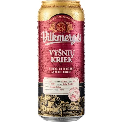 Vilkmerges Cherry Beer Can 0.5L / Visniu Kriek