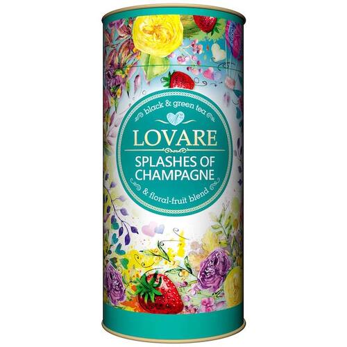 Lovare Tea Blend Splashes of Champagne Tube 80g