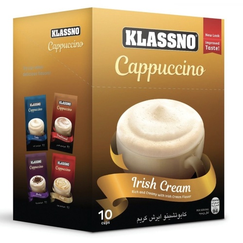 Klassno Coffee Cappuccino Irish Cream Instant 200g / 10 Sachets