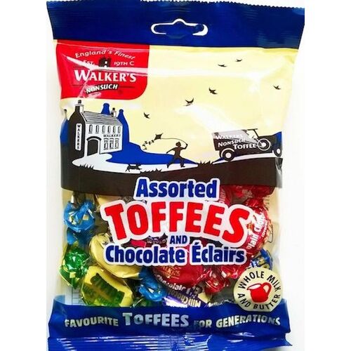 Walker’s Nonsuch Toffees Assorted & Chocolate Eclairs 150g 