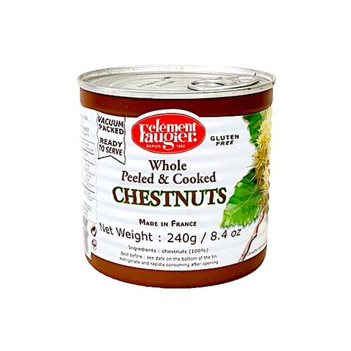 Clement Faugier Whole Peeled & Cooked Chestnuts 240g / Marrons Entiers