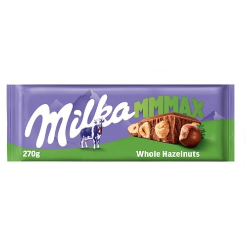 Milka Chocolate Block Milk MAX w/Hazelnuts 270g 