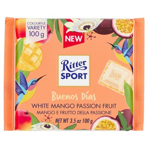 Ritter Sport Chocolate Bar White Mango Passion Fruit 100g