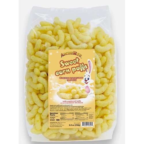 AmberRye Sweet Puffed Corn Sticks 250g