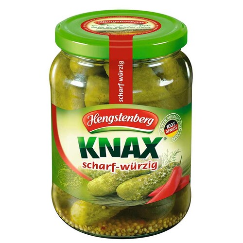 Hengstenberg Knax Gherkins Spicy 670g