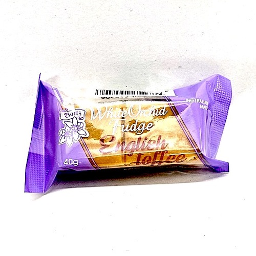 Baitz White Orchid Fudge English Toffee 40g