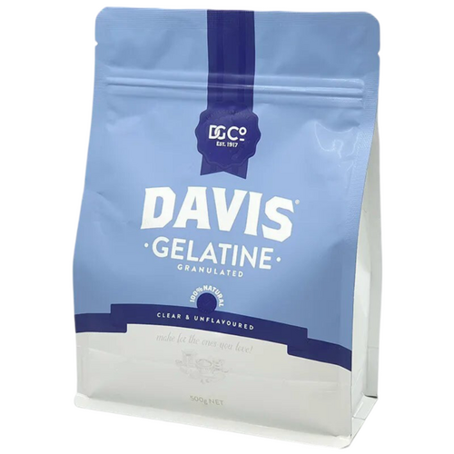 Davis Beef Gelatine Granulated 500g / Halal 100% Natural