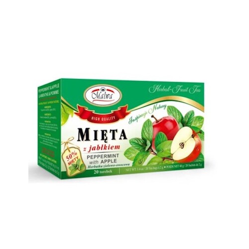 Malwa Herbal Tea Mint with Apple 20tb 40g / Mieta z Jablkiem