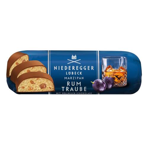 Niederegger Marzipan Loaf Rum & Raisin in Milk Chocolate 125g