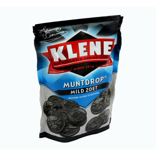 Klene Licorice Coins Sweet 210g / Muntdrop Mild Zoet