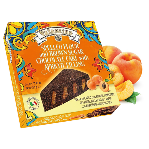 Valentino Soft Cake Chocolate & Apricot 450g / Spelled Flour & Brown Sugar