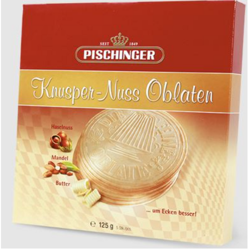 Pischinger Wafer Cake w/Nuts 110g / Knusper-Nuss Oblaten