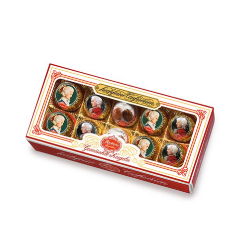 Reber Marzipan Chocolates Milk & Dark Gift Box 200g / Mozart Kugeln