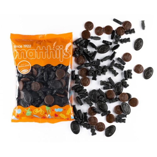 Matthijs Licorice Assorted Bag 1kg / Dropmix 