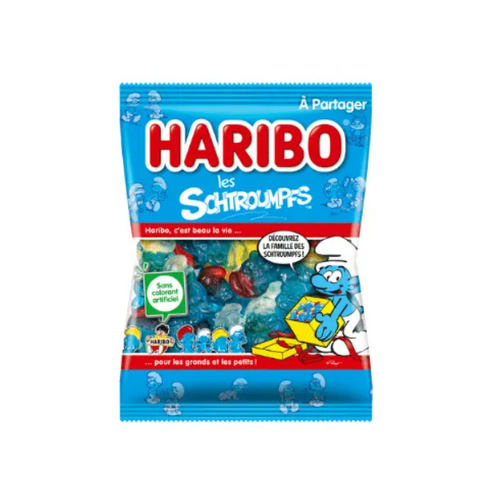 Haribo Gums Smurfs Bag 300g / les Schtroumpfs