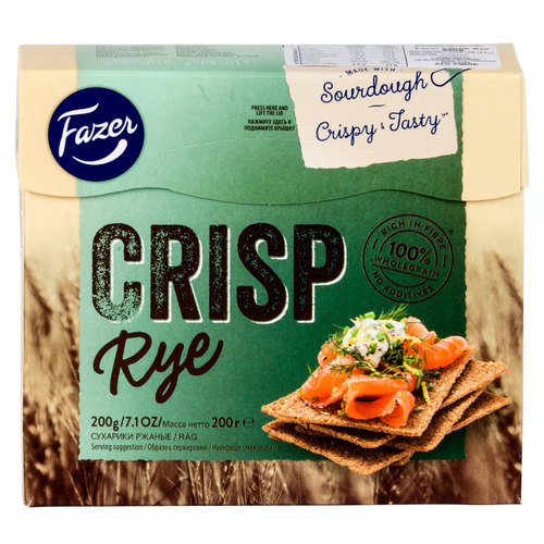 Fazer Crisp Bread Rye 200g