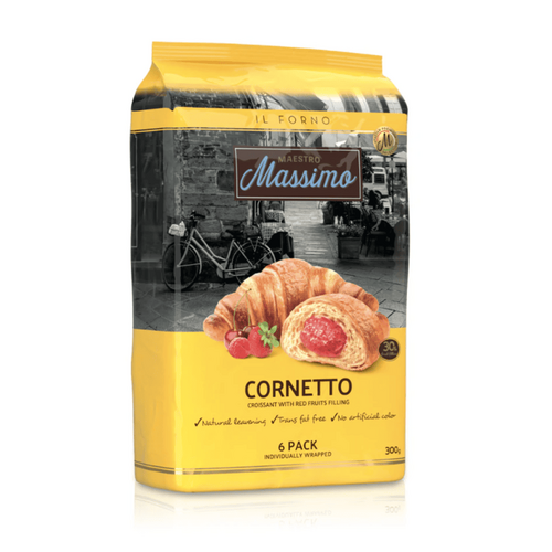 Maestro Massimo Croissants Cornetto Red Fruits 6 pack 300g