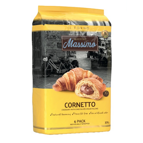 Maestro Massimo Croissants Cornetto Chocolate 6 pack 300g