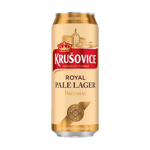 Krusovice Pale Lager Beer Royal Imperial Can 500ml 