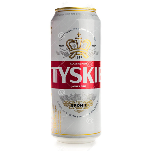 Tyskie Lager Beer Can 500ml