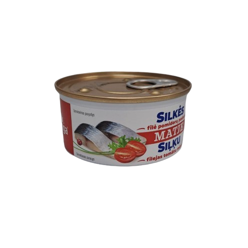 Banga Herring Fillet in Tomato Sauce Tin 180g / Matje Filejas Tomatu Merce