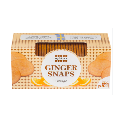 Nyakers Ginger Snaps Orange 150g