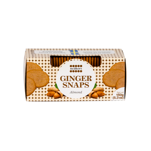 Nyakers Ginger Snaps Almond 150g