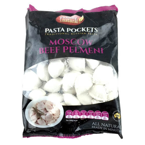 Yummy & Natural Pelmeni Moscow Beef Frozen 600g