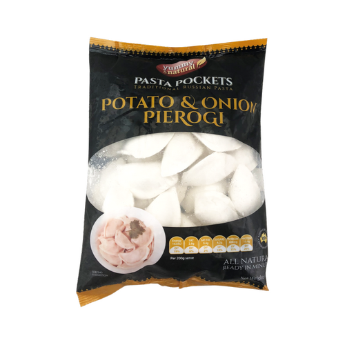 Yummy & Natural Pelmeni Pierogi Potato & Onion Frozen 600g