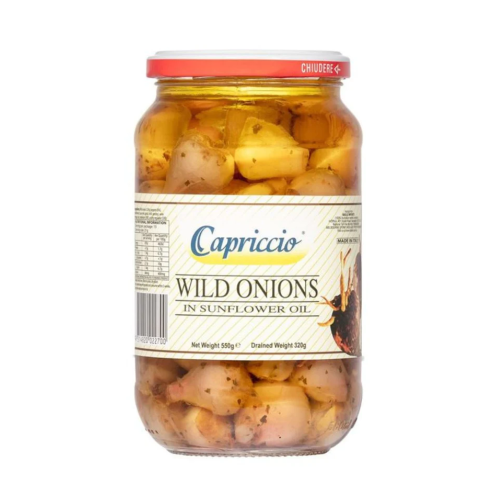 Capriccio Wild Onions in Sunflower Oil Jar 550g