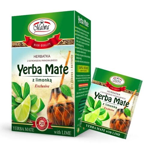 Malwa Yerba Mate Tea with Lime 20tb 40g / Yerba Mate z Limonka