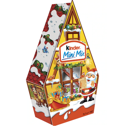 Kinder Mini Mix Chocolates Christmas House 76g