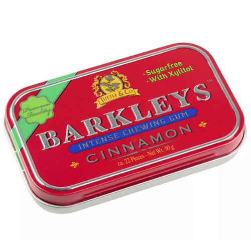 Tuttle & Co Barkleys Chewing Gum Intense Cinnamon 30g / Sugar Free