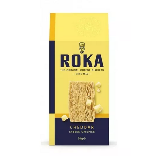 Roka Cheese Crispies Cheddar Box 70g